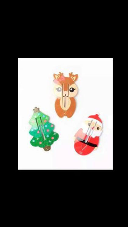 Picture of 82174 CARD OF 2 CHRISTMAS CHARACTER SLEEPIES 5CM